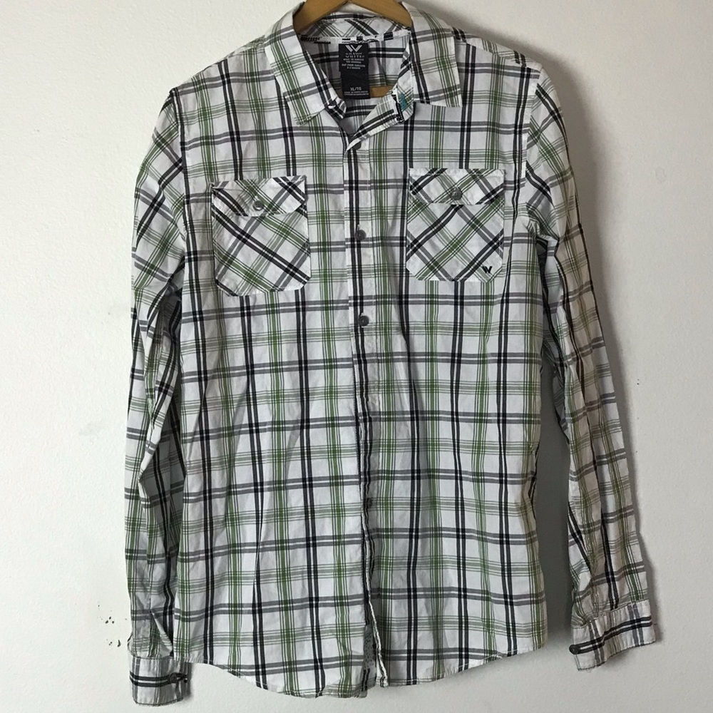 Shaun White plaid button down shirt